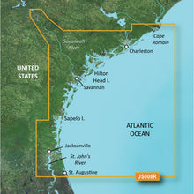 Garmin BlueChart g3 Vision HD - VUS008R - Charleston to Jacksonville - microSD&trade;/SD | 010-C0709-00