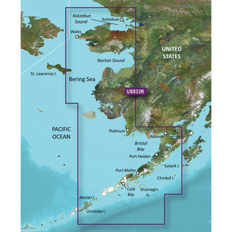 Garmin BlueChart g3 Vision HD - VUS033R - Bristol Bay - Kotzebue Snd. - microSD&trade;/SD | 010-C0734-00