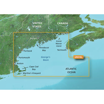 Garmin BlueChart g3 Vision HD - VUS510L - St. John - Cape Cod - microSD&trade;/SD | 010-C0739-00