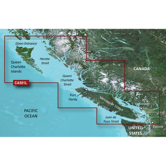 Garmin BlueChart g3 Vision HD - VCA501L - Vancouver Island - Dixon Entrance - microSD&trade;/SD | 010-C0701-00