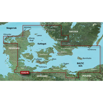 Garmin BlueChart g3 Vision HD - VEU021R - Denmark East & Sweden Southeast - microSD&trade;/SD | 010-C0777-00