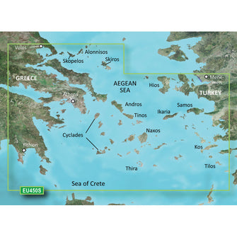 Garmin BlueChart g3 Vision HD - VEU450S - Athens & Cyclades - microSD&trade;/SD | 010-C0794-00