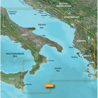 Garmin BlueChart g3 Vision HD - VEU453S - Adriatic Sea, South Coast - microSD&trade;/SD | 010-C0797-00