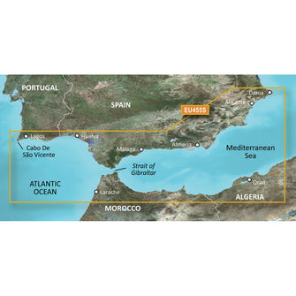 Garmin BlueChart g3 Vision HD - VEU455S - Alicante to Cabo de Sao Vicente - microSD&trade;/SD | 010-C0799-00