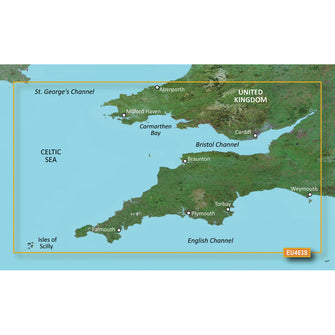 Garmin BlueChart g3 Vision HD - VEU463S - Bristol Channel & England SW - microSD&trade;/SD | 010-C0807-00