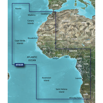 Garmin BlueChart g3 Vision HD - VAF003R - Western Africa - microSD&trade;/SD | 010-C0749-00