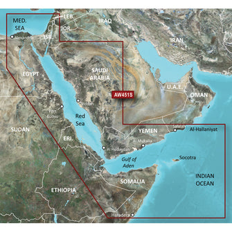 Garmin BlueChart g3 Vision HD - VAW451S - Red Sea - microSD&trade;/SD | 010-C0759-00