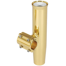 Lee's Clamp-On Rod Holder - Gold Aluminum - Horizontal Mount - Fits 1.050" O.D. Pipe | RA5201GL