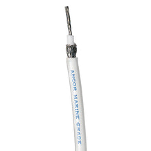 Ancor RG 8X White Tinned Coaxial Cable - 100' | 151510