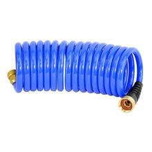 HoseCoil 15' Blue Self Coiling Hose w/Flex Relief | HS1500HP