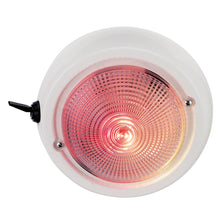 Perko Dome Light w/Red & White Bulbs | 1263DP1WHT