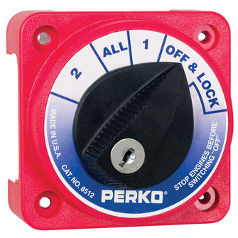 Perko Compact Medium Duty Battery Selector Switch w/Key Lock | 8512DP