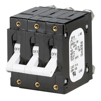 Paneltronics 'C' Frame Magnetic Circuit Breaker - 100 Amp - Triple Pole - White | 206-136