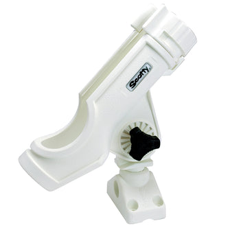 Scotty Powerlock Rod Holder White w/241 Side/Deck Mount | 230-WH