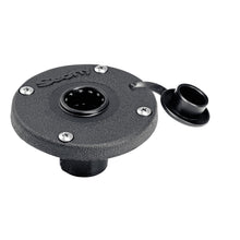 Scotty 344 Round Flush Deck Mount | 344-BK