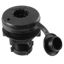 Scotty Compact Threaded Round Deck Mount | 444-BK