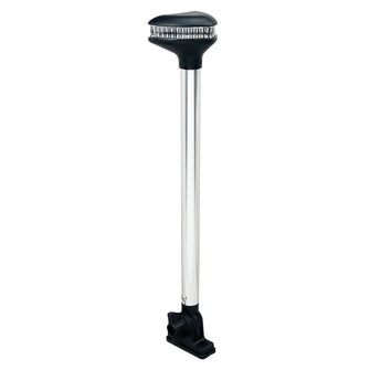 Perko Stealth Series - L.E.D. Fold Down White All-Round Light - Vertical Mount - 13-3/8" | 1639DP0CHR