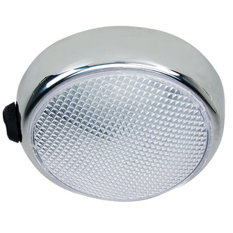 Perko Round Surface Mount LED Dome Light - Chrome Plated - w/Switch | 1356DP0CHR