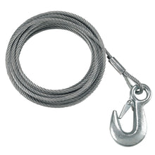 Fulton 7/32" x 50' Galvanized Winch Cable and Hook - 5,600 lbs. Breaking Strength | WC750 0100