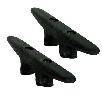 Whitecap Black Nylon Cleat 6" Pair | 3421BP