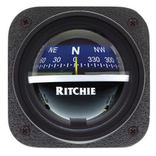 Ritchie V-537B Explorer Compass - Bulkhead Mount - Blue Dial | V-537B