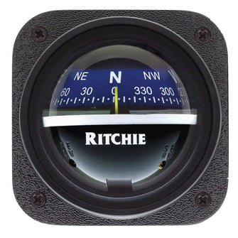 Ritchie V-537B Explorer Compass - Bulkhead Mount - Blue Dial | V-537B