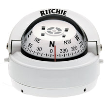 Ritchie S-53W Explorer Compass - Surface Mount - White | S-53W