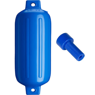 Polyform G-6 Twin Eye Fender 11" x 30" - Blue w/Adapter | G-6-BLUE