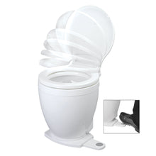 Jabsco Lite Flush Electric 12V Toilet w/Footswitch | 58500-0012