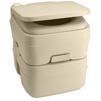 Dometic 965 Portable Toilet w/Mounting Brackets- 5 Gallon - Parchment | 311096502