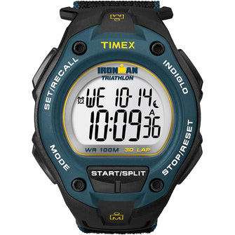 Timex Ironman Core 30 Lap Mega Full Size Black/Blue/Yellow | T5K413