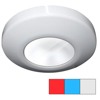 i2Systems Profile P1120 Tri-Light Surface Light - Red, Cool White & Blue - White Finish | P1120Z-31HAE