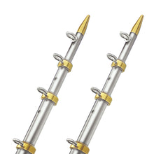 TACO 15' Telescopic Outrigger Poles 1-1/8" - Silver/Gold | OT-0441VEL15