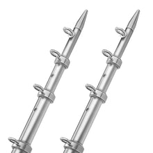 TACO 15' Telescopic Outrigger Poles HD 1-&#189;" - Silver/Silver | OT-0542VEL15-HD