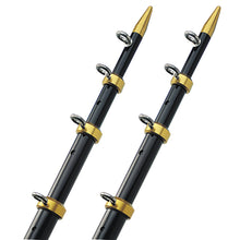 TACO 18' Telescopic Outrigger Poles HD 1-&#189;" - Black/Gold | OT-0551BKA186