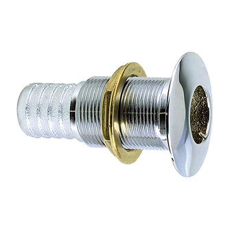 Perko 5/8" Thru-Hull Fitting f/ Hose Chrome Plated Bronze MADE IN THE USA | 0350004DPC