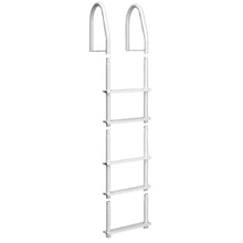 Dock Edge Fixed 5 Step Ladder Bight White Galvalume | 2105-F