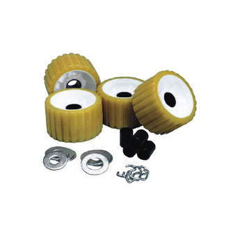 C.E. Smith Ribbed Roller Replacement Kit - 4 Pack - Gold | 29310