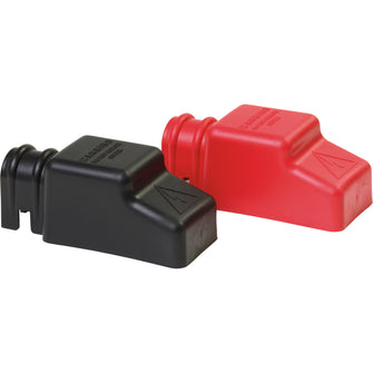 Blue Sea 4018 Square CableCap Insulators Pair Red/Black | 4018