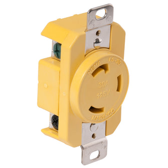 Marinco 305CRR 30A Receptacle - Yellow - 125V | 305CRR