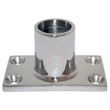 Whitecap 1" O.D. 90degRectangle Base SS Rail Fitting | 6141C