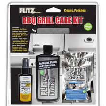 Flitz BBQ Grill Care Kit w/Liquid Metal Polish, Stainless Steel Cleaner, Stainless Steel Polish/Protectant Towelettes & Microfiber Cloth | BBQ 41504