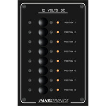 Paneltronics Standard Panel - DC 8 Position Circuit Breaker w/LEDs | 9972208B