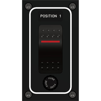 Paneltronics Waterproof Panel - DC 1-Position Illuminated Rocker Switch & Fuse | 9960010B