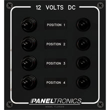 Paneltronics Waterproof Panel - DC 4-Position Toggle Switch & Circuit Breaker | 9960017B