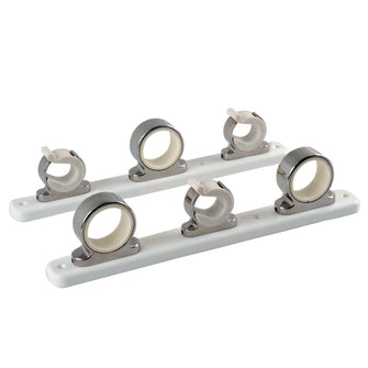 TACO 3-Rod Hanger w/Poly Rack - Polished Stainless Steel | F16-2753-1