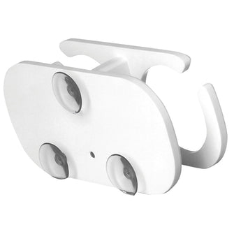 TACO 2-Drink Poly Cup Holder w/Suction Cup Mounts - White | P01-2001W