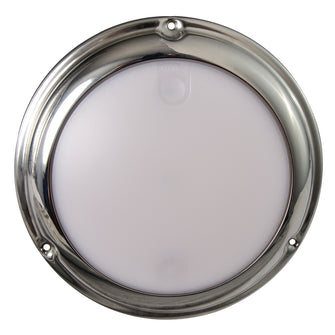 Lumitec TouchDome - Dome Light - Polished SS Finish - 2-Color White/Blue Dimming | 101097