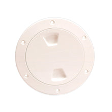 Beckson 4" Smooth Center Screw-Out Deck Plate - Beige | DP40-N