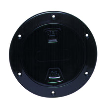 Beckson 4" Smooth Center Screw-Out Deck Plate - Black | DP40-B